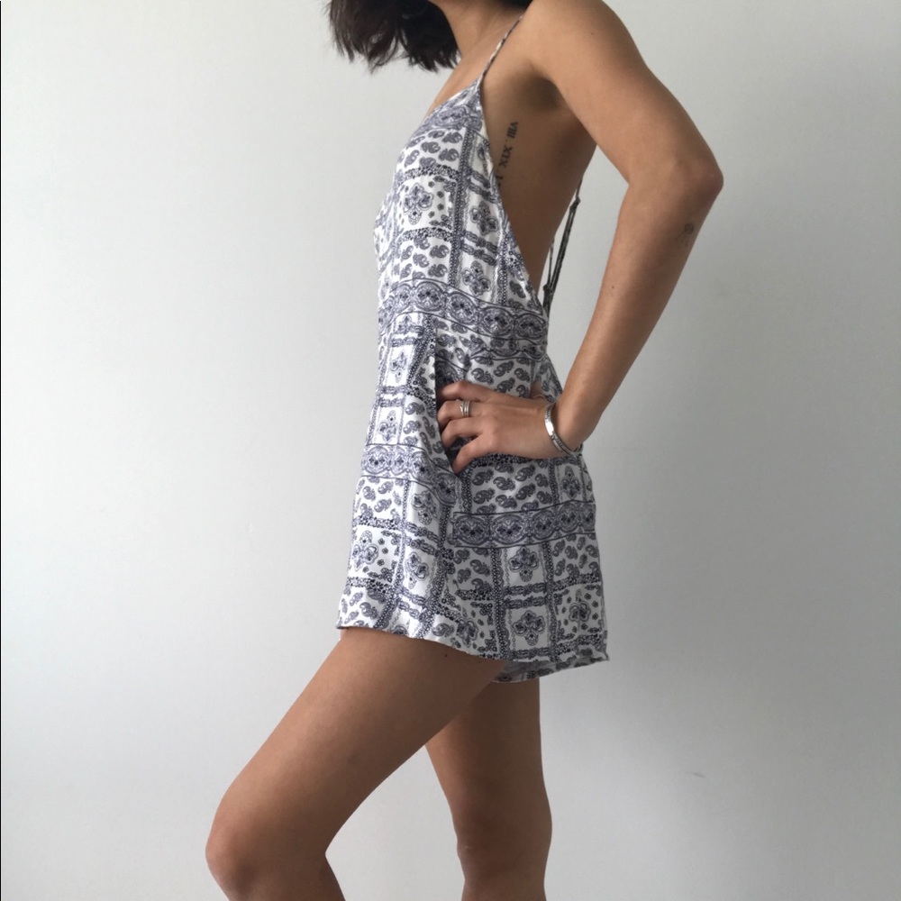 romper with open back & pockets!!